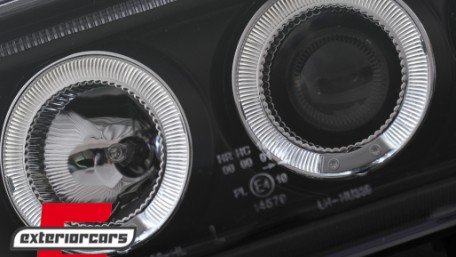 Prednja svjetla Angel Eyes (crna) / Audi 80 B4 (1991-1996), LPAU30