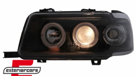 Prednja svjetla Angel Eyes (crna) / Audi 80 B4 (1991-1996), LPAU30
