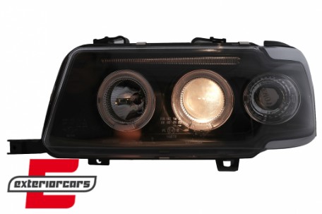 Prednja svjetla Angel Eyes (crna) / Audi 80 B4 (1991-1996), LPAU30