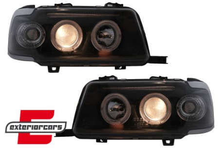 Prednja svjetla Angel Eyes (crna) / Audi 80 B4 (1991-1996), LPAU30