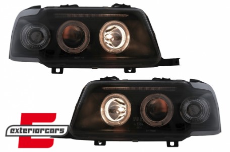 Prednja svjetla Angel Eyes (crna) / Audi 80 B4 (1991-1996), LPAU30