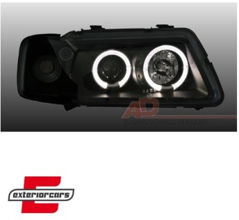 Prednja svjetla Angel Eyes (crna) / Audi A3 (1996-2000), LPAU05