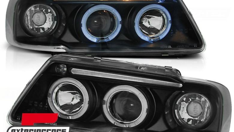 Prednja svjetla Angel Eyes (crna) / Audi A3 (1996-2000), LPAU17