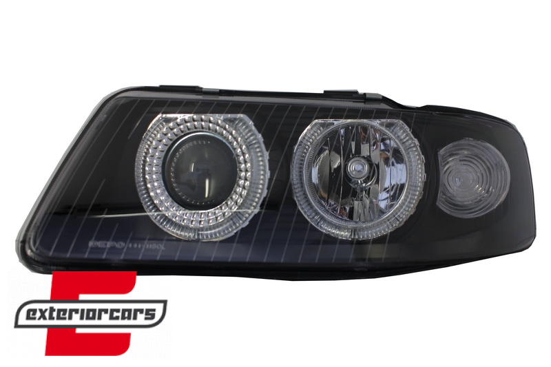 Prednja svjetla Angel Eyes (crna) / Audi A3 (2000-2003), LPAU22