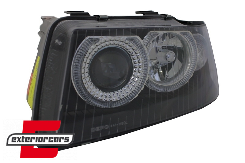 Prednja svjetla Angel Eyes (crna) / Audi A3 (2000-2003), LPAU22