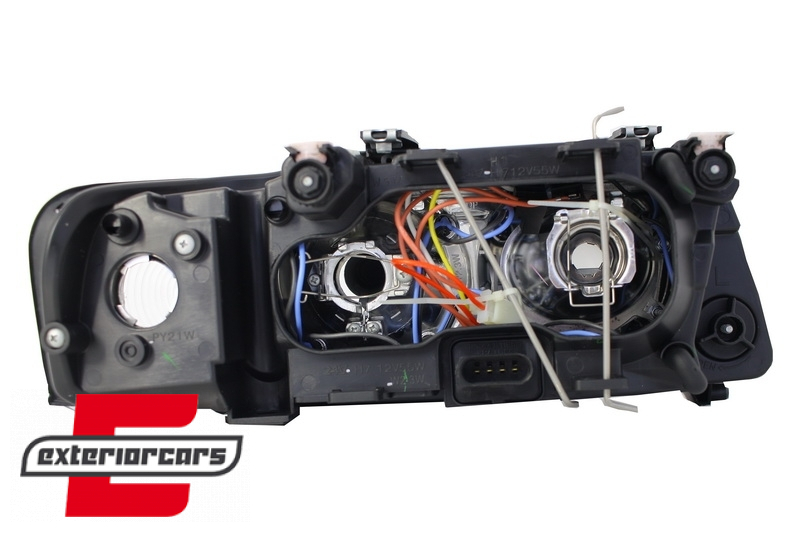 Prednja svjetla Angel Eyes (crna) / Audi A3 (2000-2003), LPAU22