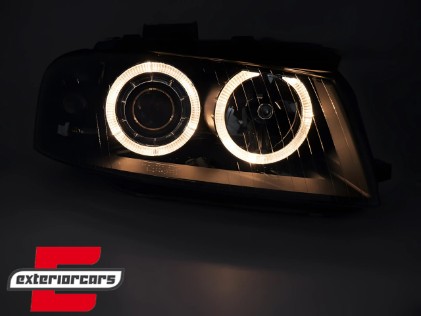 Prednja svjetla Angel Eyes (crna) / Audi A3 8P 8PA (2003-2008), LPAU78