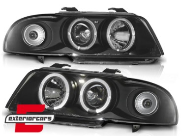 Prednja svjetla Angel Eyes (crna) / Audi A4 B5 (1994-12.1998), LPAU03