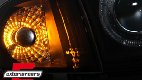 Prednja svjetla Angel Eyes (crna) / Audi A4 B5 (1994-12.1998), LPAU11