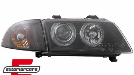 Prednja svjetla Angel Eyes (crna) / Audi A4 B5 (1994-12.1998), LPAU11