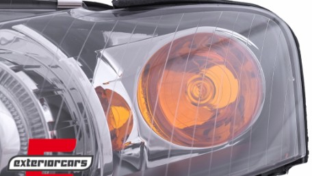 Prednja svjetla Angel Eyes (crna) / Audi A4 B7 (2004-2008), LPAU58