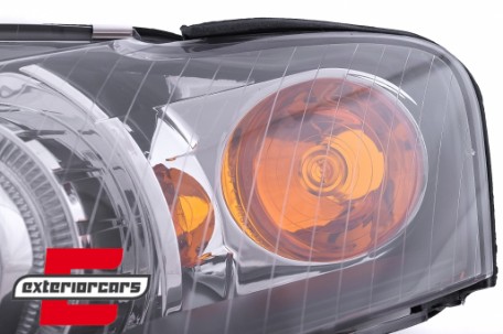 Prednja svjetla Angel Eyes (crna) / Audi A4 B7 (2004-2008), LPAU58