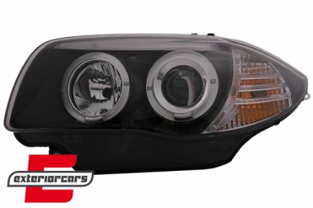 Prednja svjetla Angel Eyes (crna) / BMW serije 1 E81 E82 E87 E88 (2004-2011), LPBM80