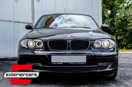 Prednja svjetla Angel Eyes (crna) / BMW serije 1 E81 E82 E87 E88 (2004-2011), LPBMD5
