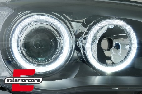 Prednja svjetla Angel Eyes (crna) / BMW serije 1 E81 E82 E87 E88 (2004-2011), LPBMD5