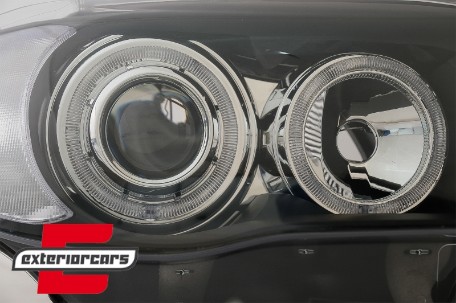 Prednja svjetla Angel Eyes (crna) / BMW serije 1 E81 E82 E87 E88 (2004-2011), LPBMD5