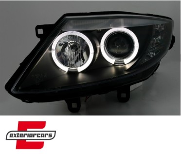 Prednja svjetla Angel Eyes (crna) / BMW Z4 E85 E86 (2002-2008), LPBM78