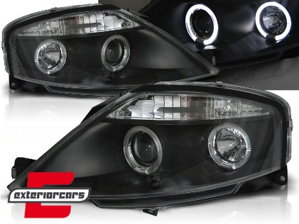 Prednja svjetla Angel Eyes (crna) / Citroen C3 (2002-2009), LPCI06