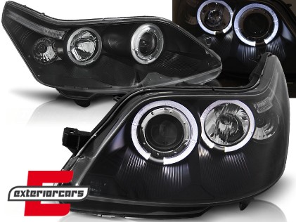 Prednja svjetla Angel Eyes (crna) / Citroen C4 (2004-2010), LPCI10