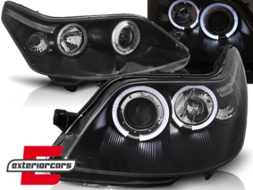 Prednja svjetla Angel Eyes (crna) / Citroen C4 (2004-2010), LPCI10