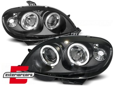 Prednja svjetla Angel Eyes (crna) / Citroen Saxo (1999-2003), LPCI03