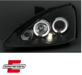 Prednja svjetla Angel Eyes (crna) / Ford Focus (1998-10.2001), LPFO10