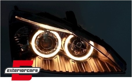 Prednja svjetla Angel Eyes (crna) / Ford Focus (1998-10.2001), LPFO42
