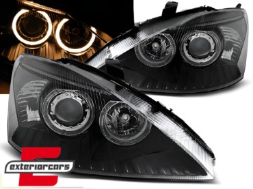 Prednja svjetla Angel Eyes (crna) / Ford Focus Facelift (11.2001-2004), LPFO46