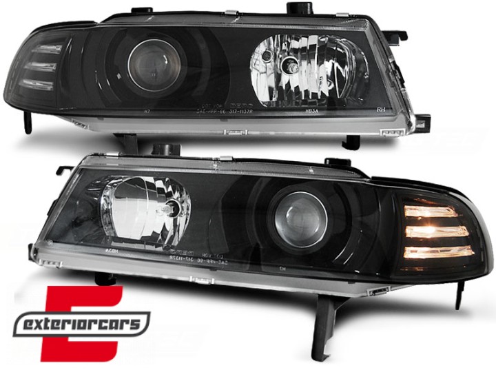 Prednja svjetla Angel Eyes (crna) / Honda Prelude (1992-01.1997), LPHO11