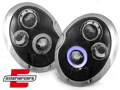 Prednja svjetla Angel Eyes (crna) / Mini Cooper R50 R52 R53 (2001-2008), LPMC02