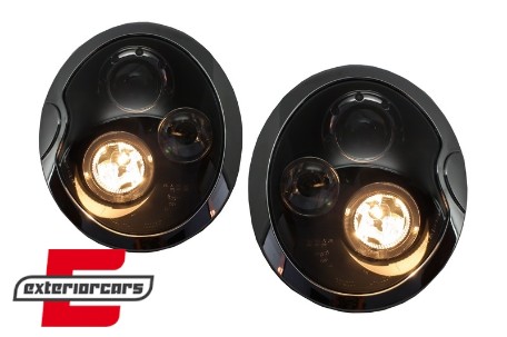 Prednja svjetla Angel Eyes (crna) / Mini Cooper R50 R52 R53 (2001-2008), LPMC02