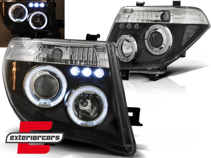Prednja svjetla Angel Eyes (crna) / Nissan Navara D40 (2004-2009) Nissan Pathfinder R51 (2005-2008), LPNI06