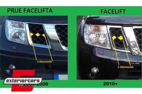 Prednja svjetla Angel Eyes (crna) / Nissan Navara D40 (2004-2009) Nissan Pathfinder R51 (2005-2008), LPNI06