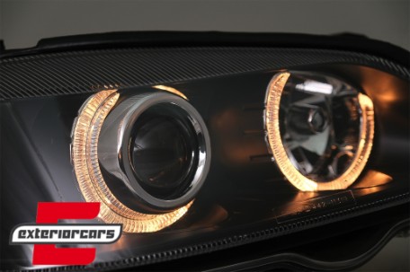 Prednja svjetla Angel Eyes (crna) / Opel Astra G (1997-2004), LPOP32