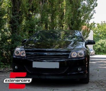 Prednja svjetla Angel Eyes (crna) / Opel Astra H (2004-2010), LPOP72