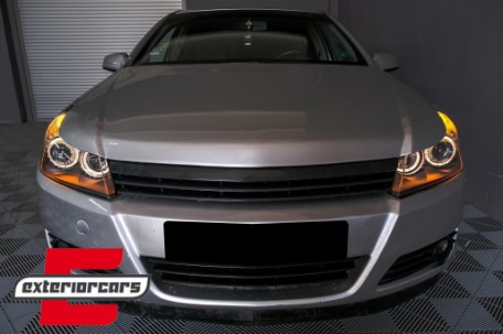 Prednja svjetla Angel Eyes (crna) / Opel Astra H (2004-2010), LPOP72