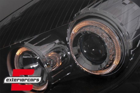 Prednja svjetla Angel Eyes (crna) / Opel Astra H (2004-2010), LPOP72