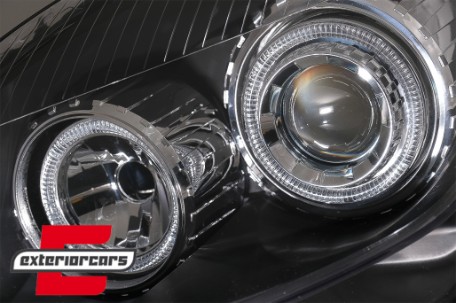 Prednja svjetla Angel Eyes (crna) / Opel Astra H (2004-2010), LPOP72