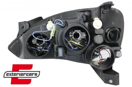 Prednja svjetla Angel Eyes (crna) / Opel Corsa C (2000-2006), LPOP93