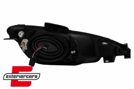 Prednja svjetla Angel Eyes (crna) / Peugeot 206 (2003-2009), LPPE03
