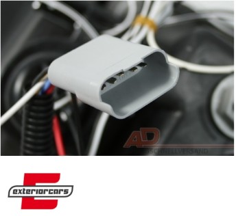 Prednja svjetla Angel Eyes (crna) / Renault Clio II (2001-2005), LPRE14