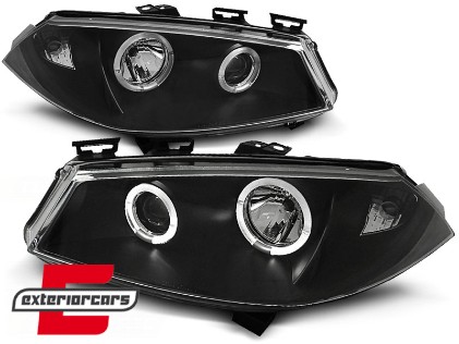 Prednja svjetla Angel Eyes (crna) / RENAULT MEGANE 2 (2002-2005), LPRE12