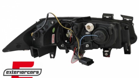 Prednja svjetla Angel Eyes (crna) / RENAULT MEGANE 2 (2002-2005), LPRE12