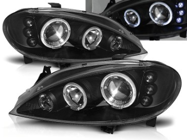 Prednja svjetla Angel Eyes (crna) / RENAULT MEGANE (99-02), LPRE10