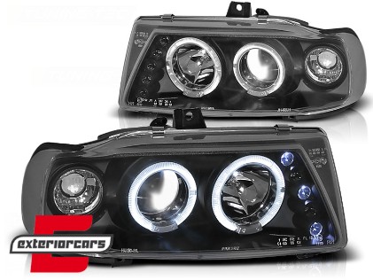 Prednja svjetla Angel Eyes (crna) / SEAT IBIZA/CORDOBA (93-99), LPSE04