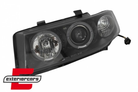 Prednja svjetla Angel Eyes (crna) / Seat Leon Toledo (1999-2004), LPSE02