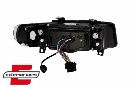 Prednja svjetla Angel Eyes (crna) / Seat Leon Toledo (1999-2004), LPSE02