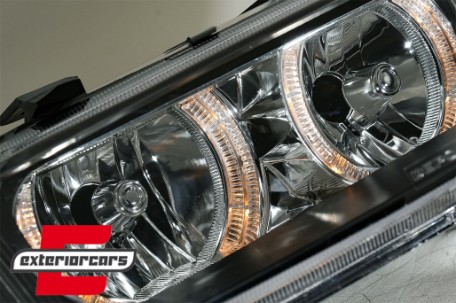 Prednja svjetla Angel Eyes (crna) / Seat Leon Toledo (1999-2004), LPSE06