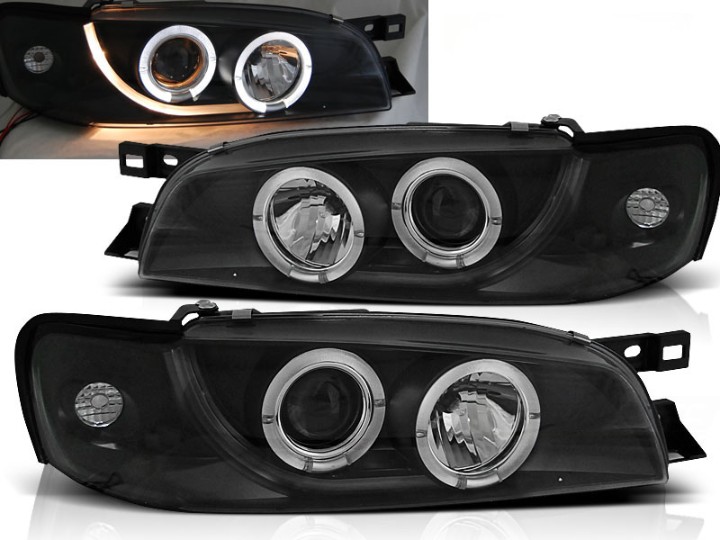 Prednja svjetla Angel Eyes (crna) / Subaru Impreza I GM, GC, GF (05.1993-2000), LPSU02