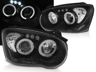 Prednja svjetla Angel Eyes (crna) / Subaru Impreza II GD (2003-2005), LPSU04